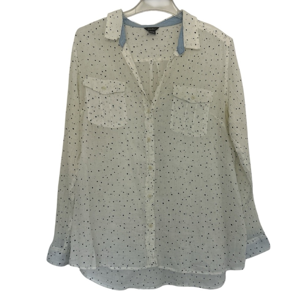 Eddie Bauer Long Sleeve Button Down Blouse